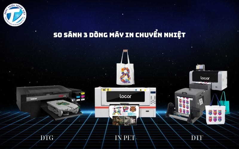 So sánh 3 công nghệ in chuyển nhiệt